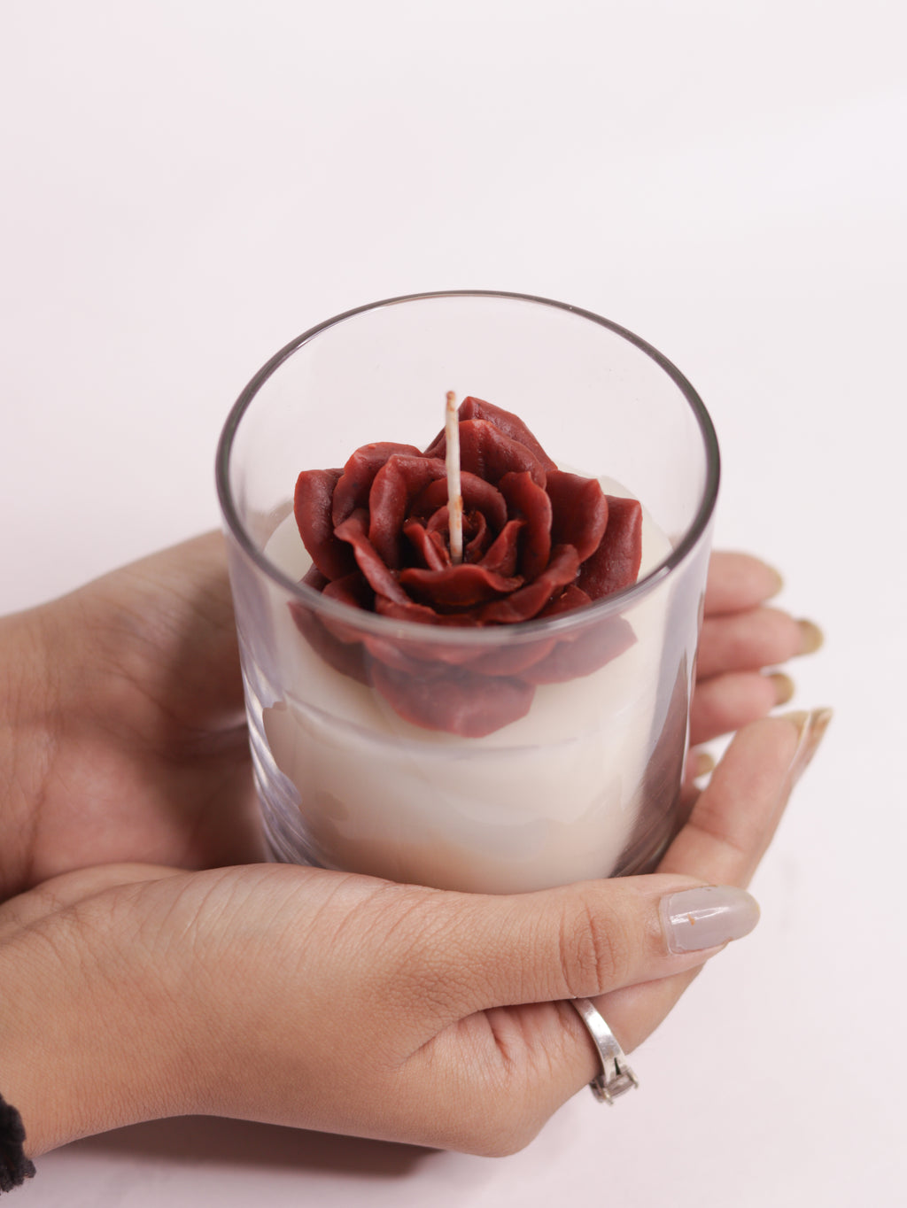 Rose Spicewood Handmade Scented candles