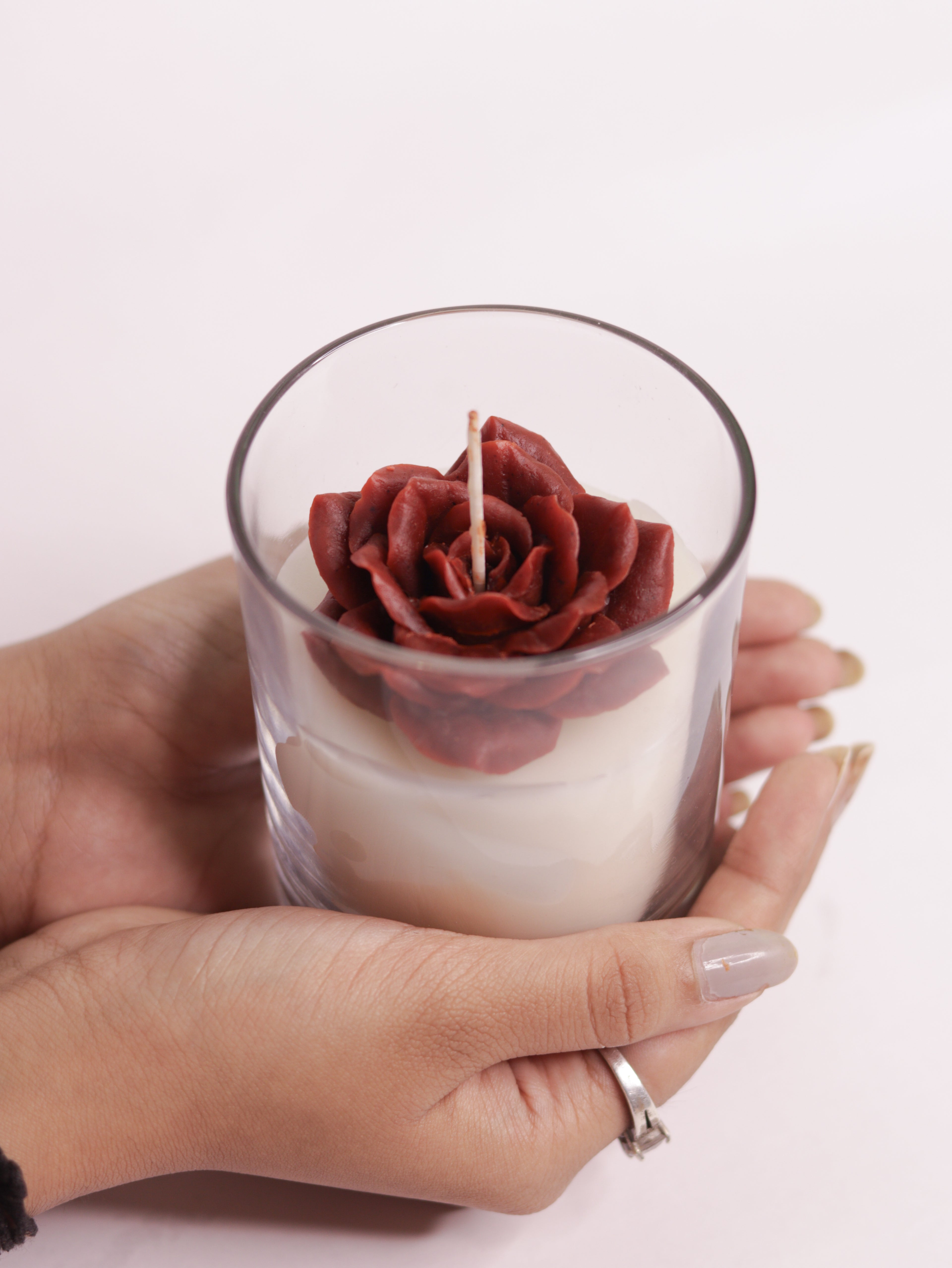 Rose Spicewood Handmade Scented candles