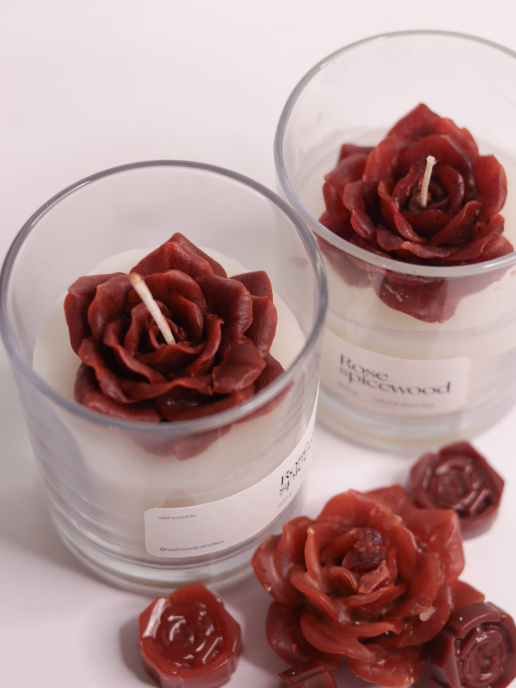 Rose Spicewood Handmade Scented candles